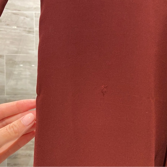 ARITZIA Wilfred Louise Longsleeve Dress, Red Rust, Size Small - Picture 4 of 7